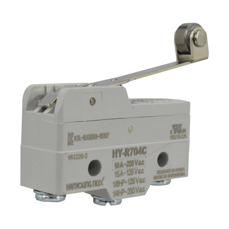Micro Switch Palanca Larga y Roldana HANYOUNG