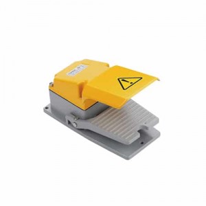 Pedal Industrial 15A 250Vac - Grande con Protector - Alumínio