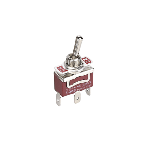 Interruptor de Codillo Conexión Rápida - On/On - 1 Polo - 15A/250V - Palanca Metálica