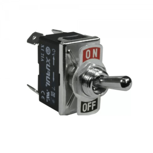 Interruptor de Codillo - Puls/Off - 1 Polo - 15A/250V - Palanca Metálica