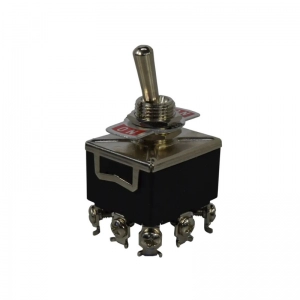 Interruptor de Codillo - On/Off/On - 3 Polo - 15A/250V - Palanca Metálica