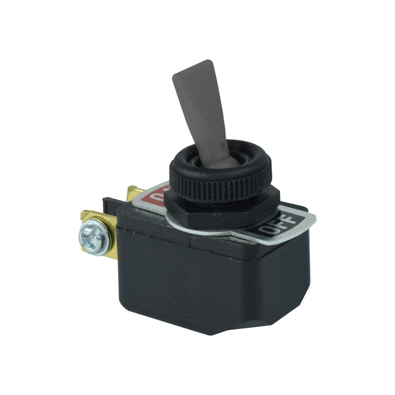 Interruptor de Codillo Plástico 1 Polo 6A - Negro MARGIRIUS