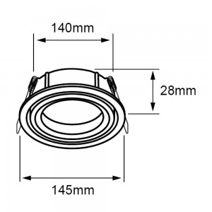 Bala Tecnolite De Techo Alshain en Blanco