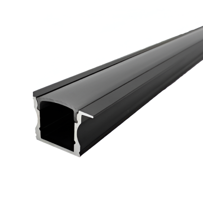 Perfil Tecnolite De Aluminio 3m Color Negro