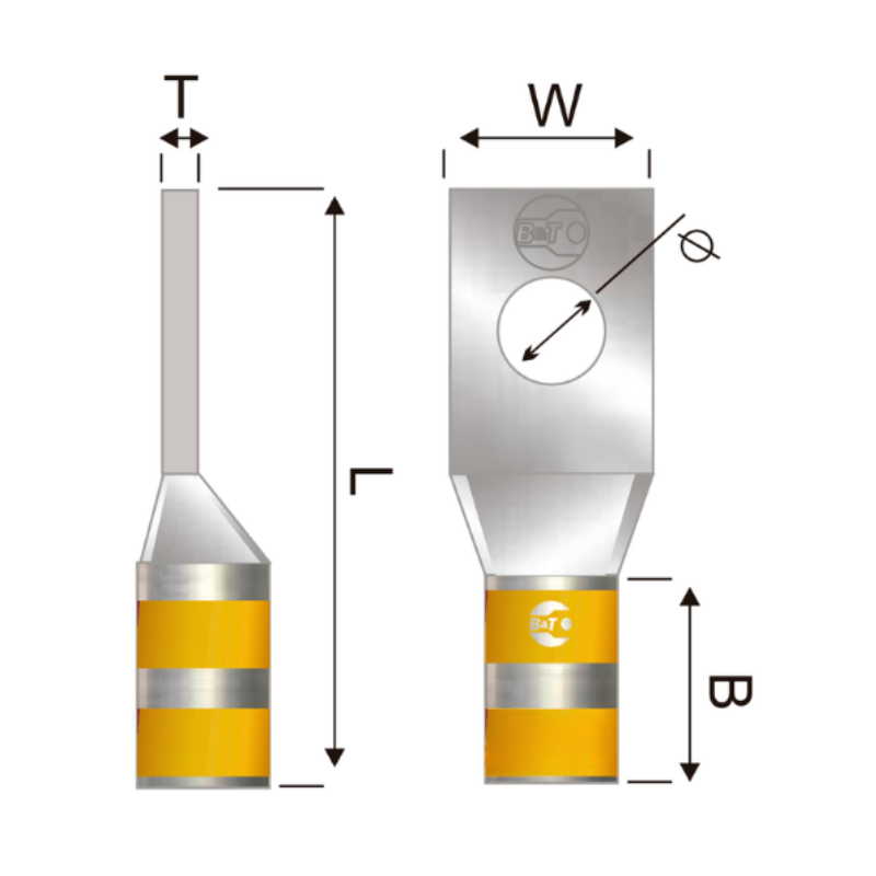 Terminal En Cobre Estañado Corto 250 Kcmil
