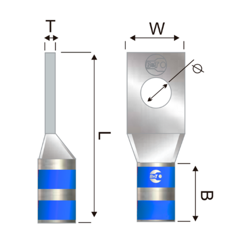 Terminal En Cobre Estañado Corto 400 Kcmil