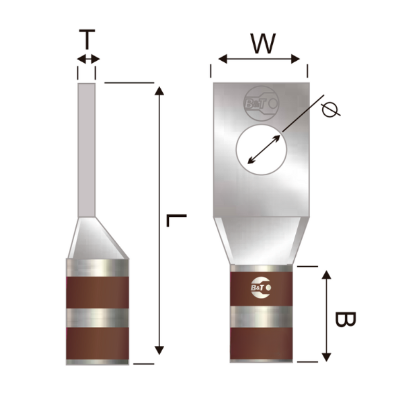 Terminal En Cobre Estañado Corto 500 Kcmil