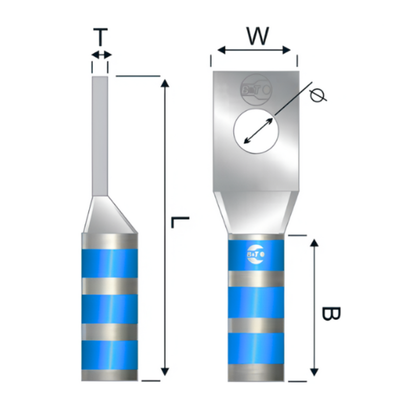 Terminal En Cobre Estañado 6 AWG
