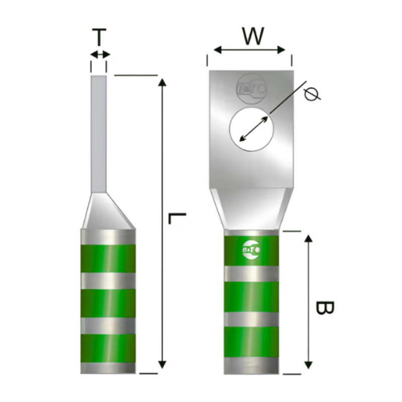 Terminal En Cobre Estañado 600 Kcmil