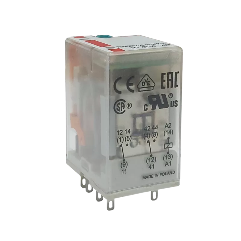 Relevo 8 Pines Planos 24 Vdc 12Amp