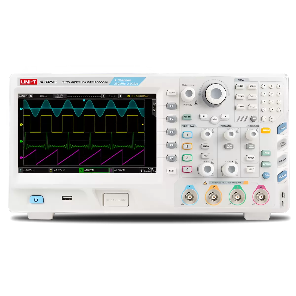 Osciloscopio Ultra Fosforo Digital 250Mhz 4 Canales UPO3254E