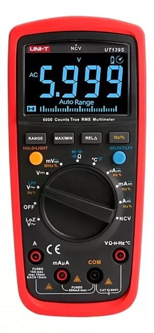 Multímetro True RMS AutoRango UT139S