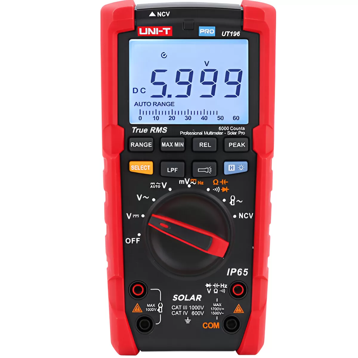 Multímetro True RMS Para Instalaciones Solares UT196