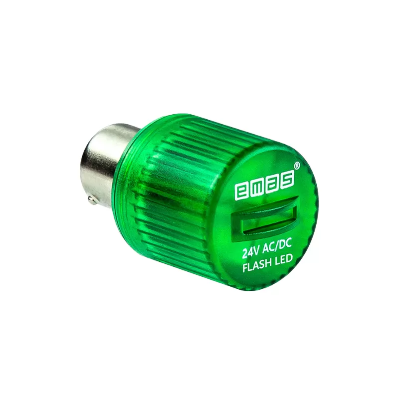 Modulo LED Color Verde 24Vac/Dc Intermitente