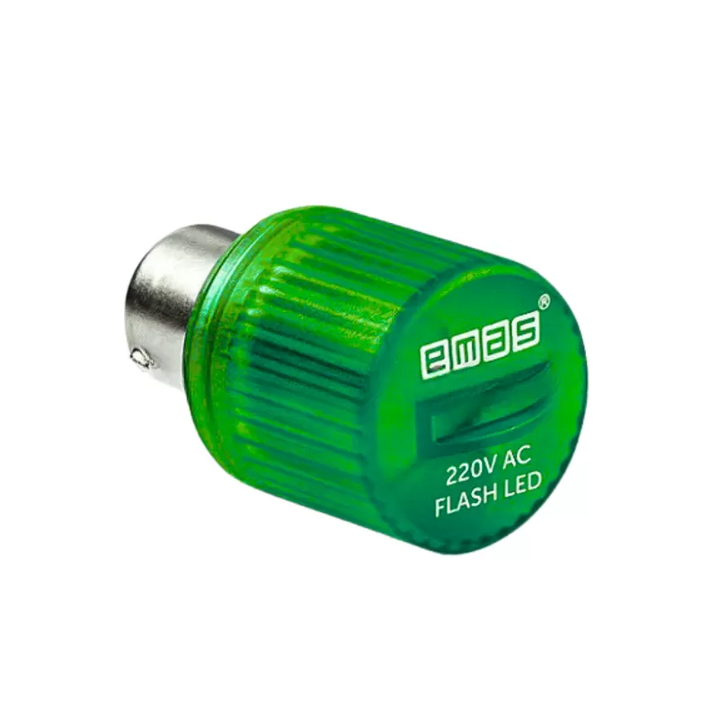 Modulo LED Color Verde 220Vac Intermitente