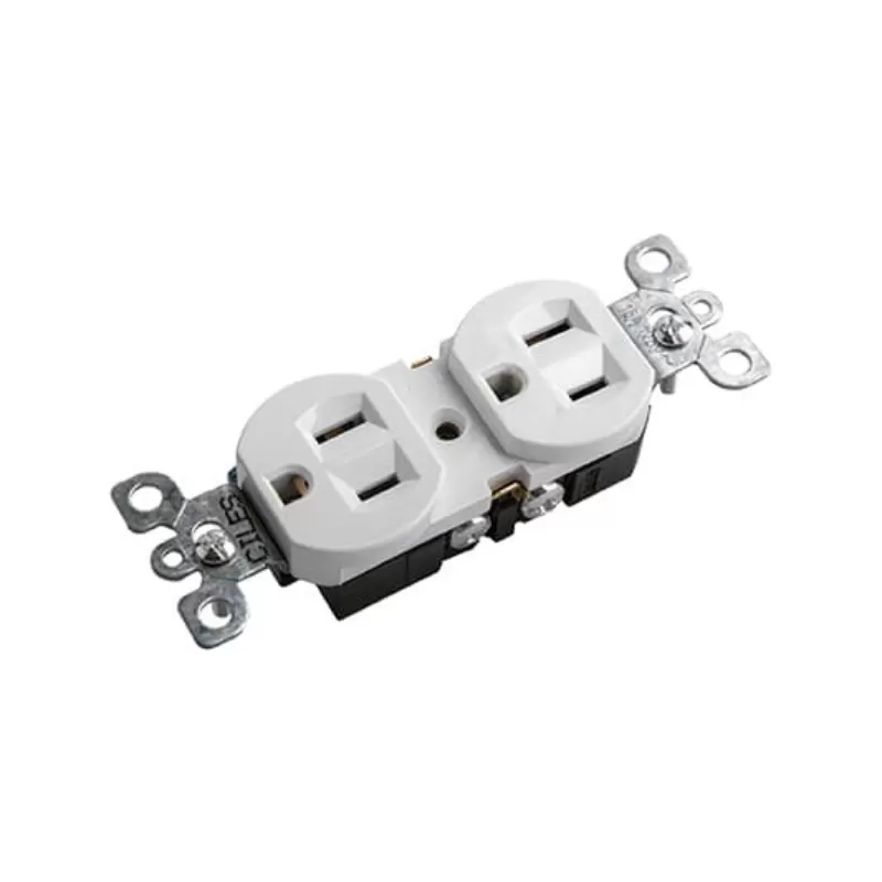 Tomacorriente Doble Con Polo A Tierra