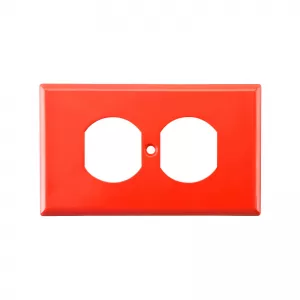 Placa Tomacorriente Naranja