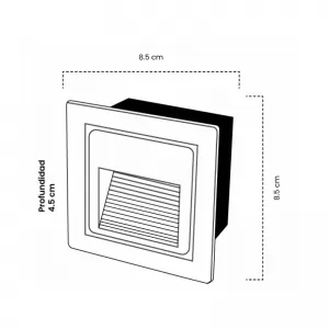 Aplique Mercury Led Nicho Blanco
