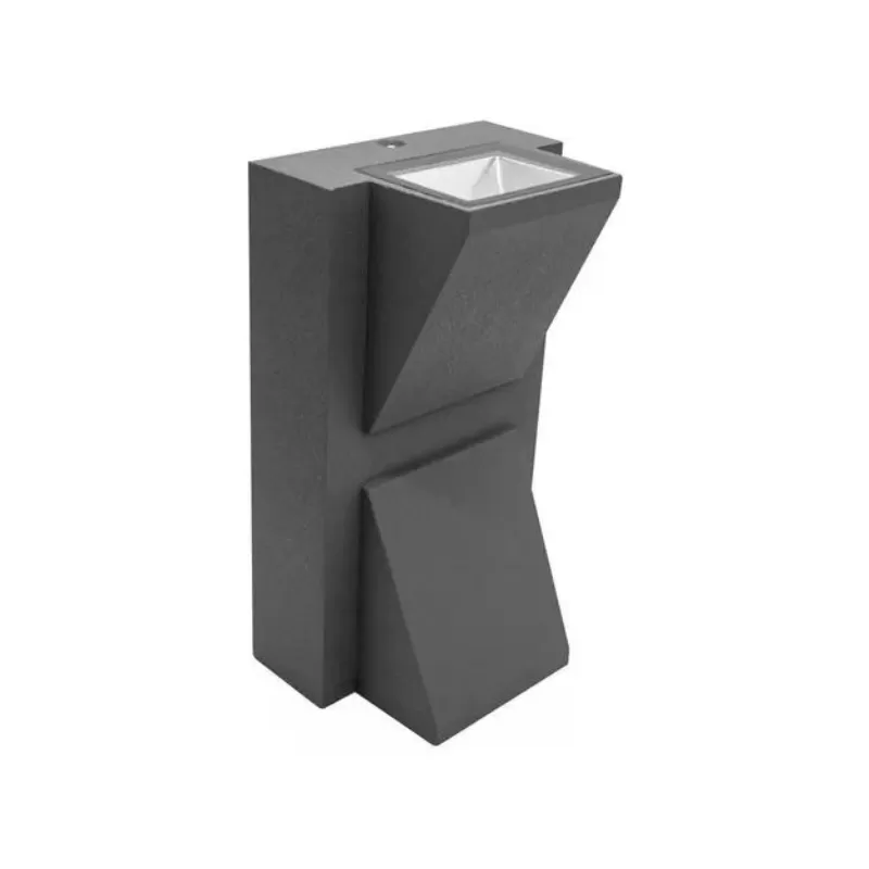 Aplique Led Corbatín Gris Luz Cálida