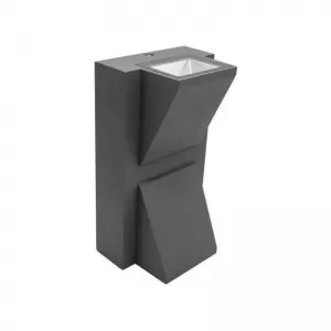 Aplique Led Corbatín Gris Luz Cálida