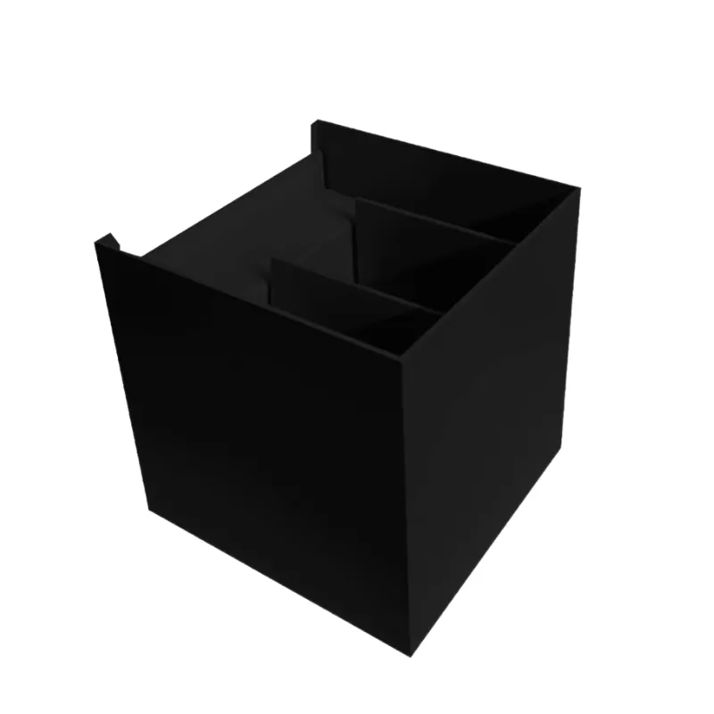 Aplique Mercury Led Box Negro 10x10