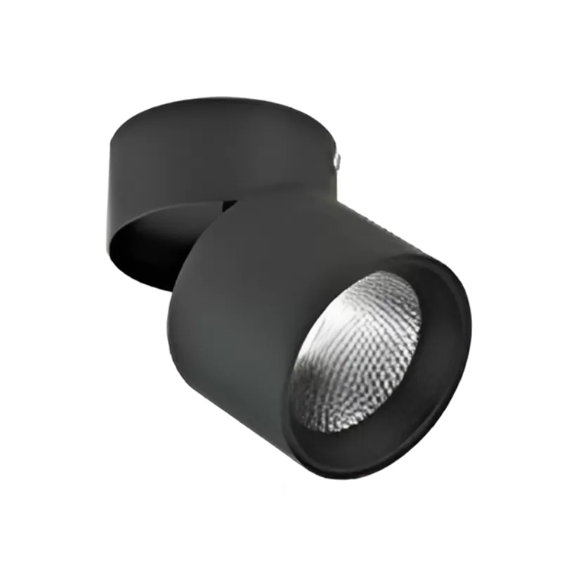 Spot LED Mercury Giratorio Cilíndrico 30W Negro Luz Cálida
