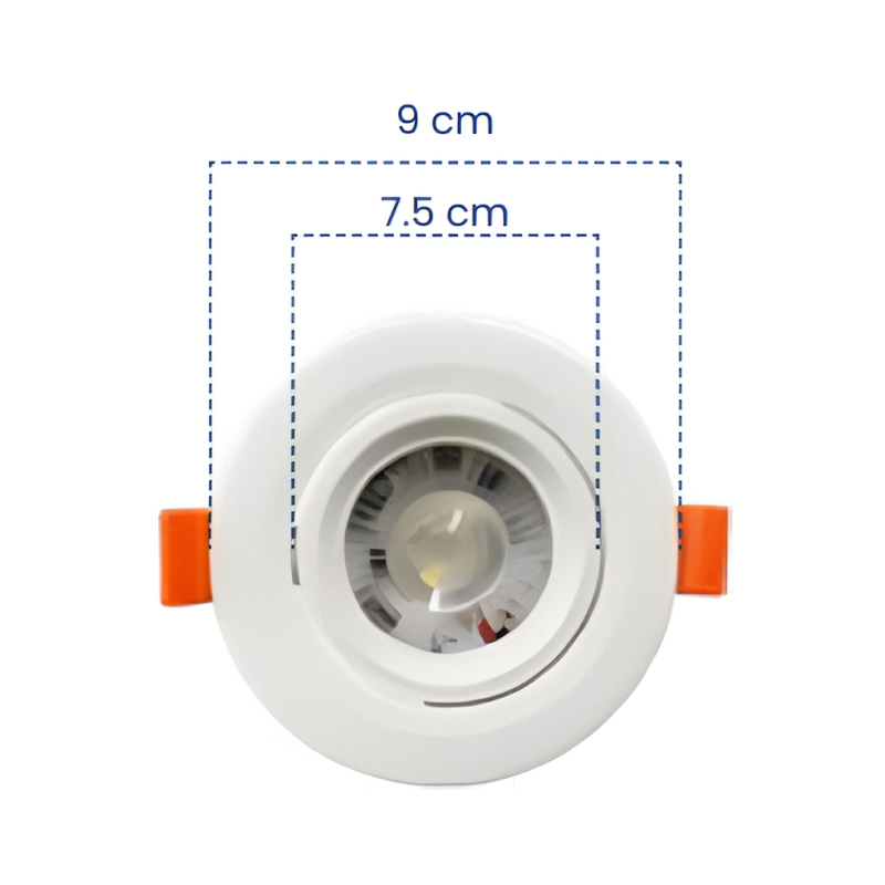 Bala LED Mercury 7W 4100K Blanca Redonda