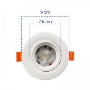 Bala LED Mercury 7W 4100K Blanca Redonda