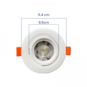 Bala LED Mercury 9W 6500K Blanca Redonda