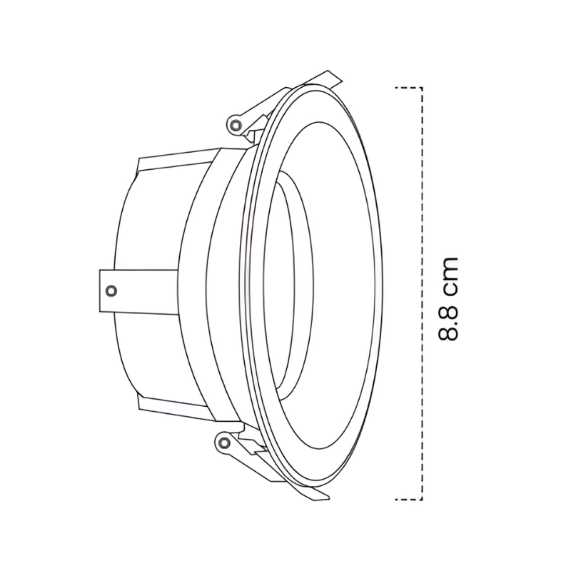 Bala Fija Mercury Negra Recesada Textura