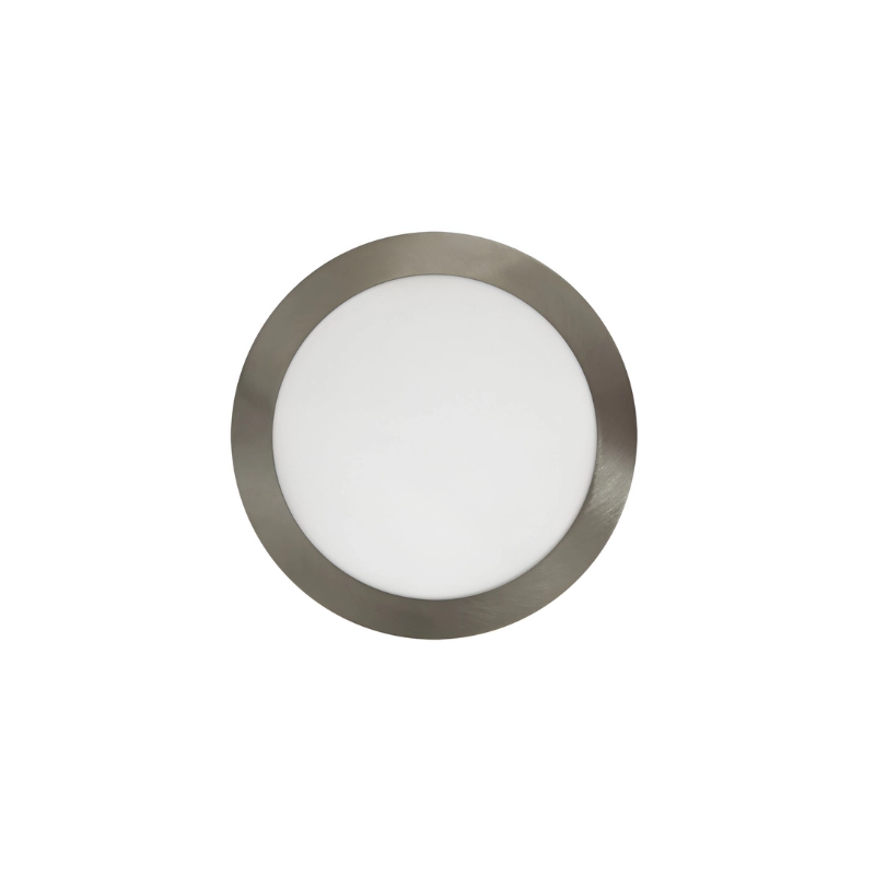 Panel LED Mercury Satín Redondo Incrustar 18W 8