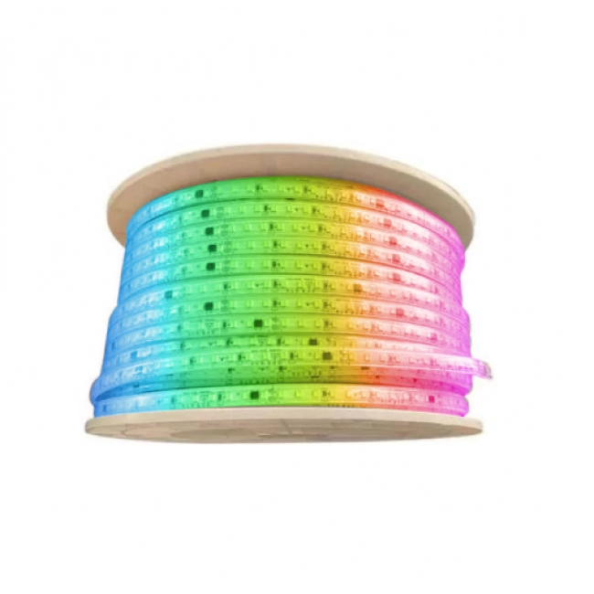 Cinta LED Solar 24V Directa Adhesiva X50m Luz RGB