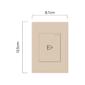 Pulsador Sencillo Golden luxury