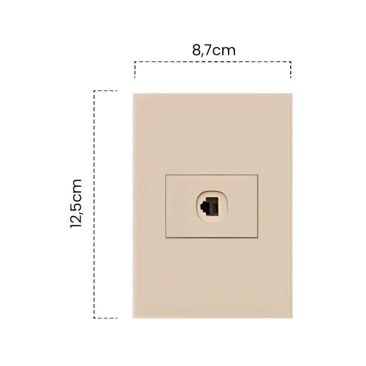 Toma Teléfono Sencilla Golden Luxury