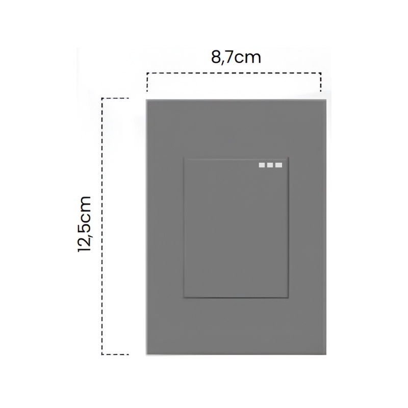 Interruptor Sencillo Conmutable Silver Luxury