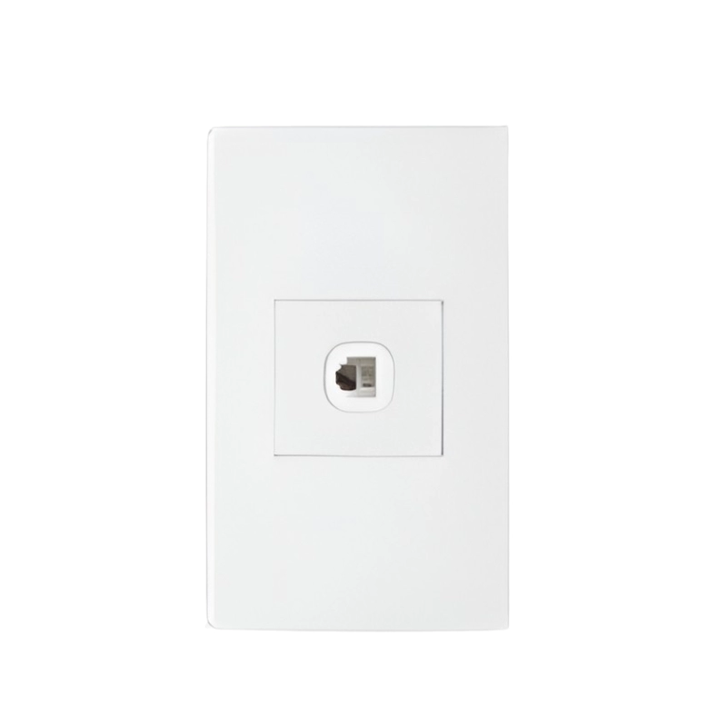Toma Teléfono RJ11 Línea Plus Color Blanco