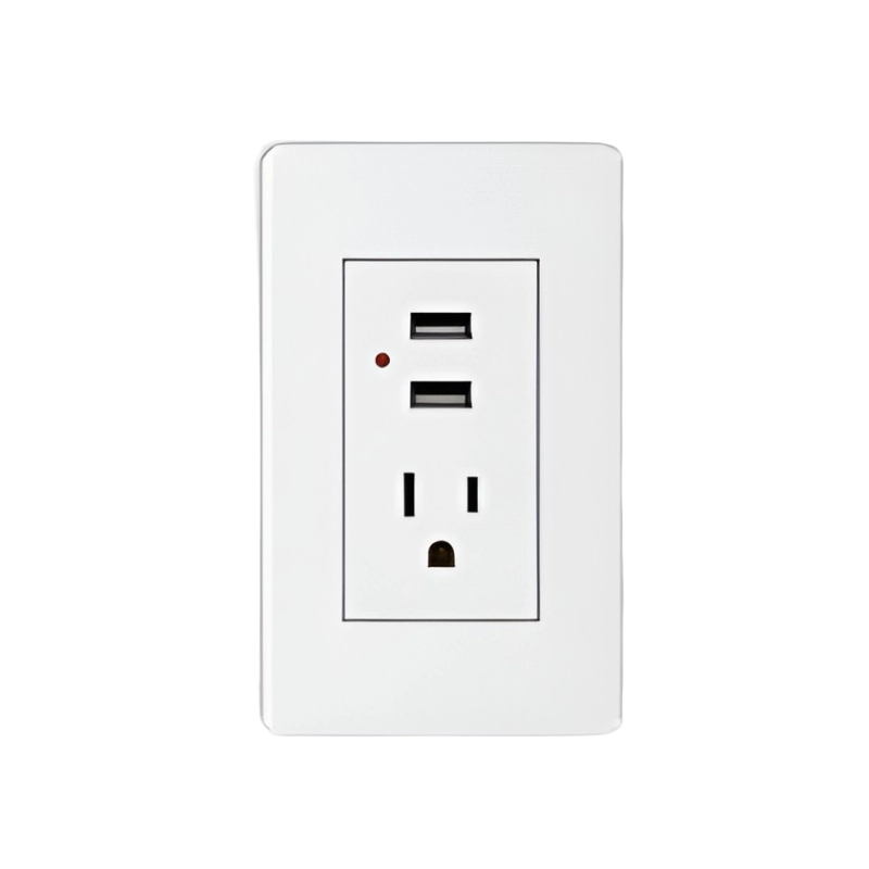 Toma + USB Línea Plus Color Blanco