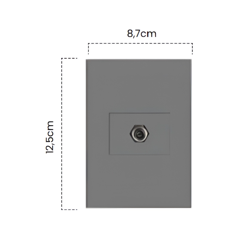 Toma Coaxial Silver Luxury