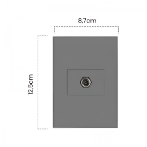 Toma Coaxial Silver Luxury