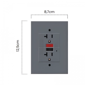 Toma GFCI Silver Luxury