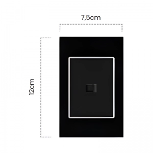 Toma RJ45 Black Mirror