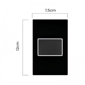 Placa Ciega Premium Black Mirror