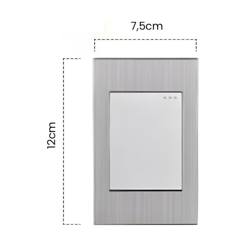 Interruptor Sencillo Conmutable stainless