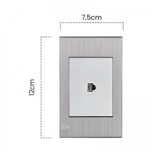 Toma Teléfono Sencilla stainless