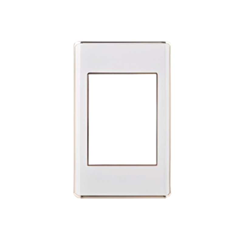 Placa Línea Premium Blanco + Cobre Texturizado