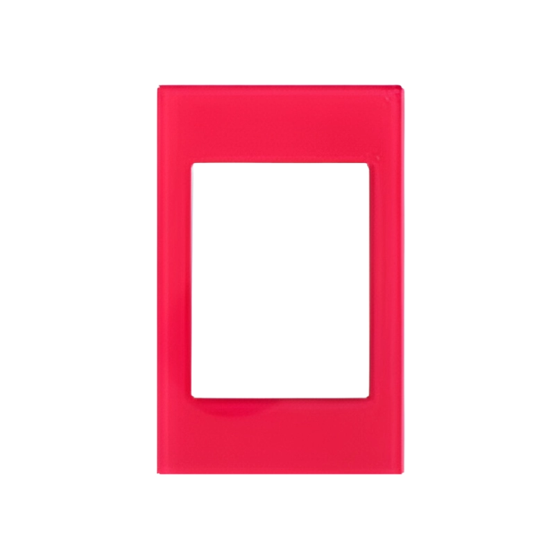 Placa Línea Premium Rojo/Acrylic