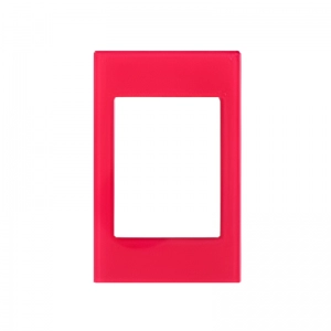 Placa Línea Premium Rojo/Acrylic