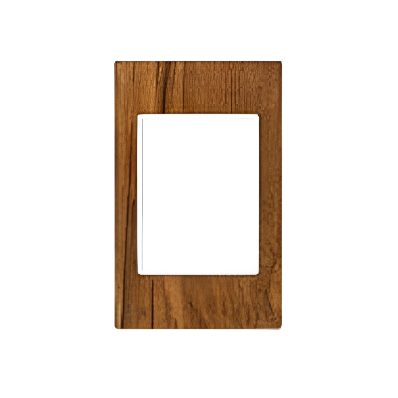 Placa Línea Premium Madera Nogal/Acrylic