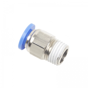 Racor Roscado PC Manguera 10mm Rosca 1/4