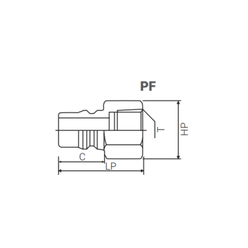 Conector Macho - Rosca Hembra 3/8